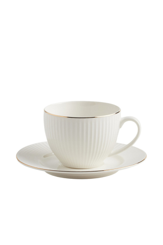 Tasse Avec Sous-Tasse - Stello - White