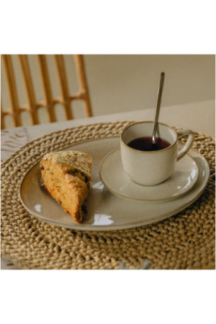 Tasse Avec Sous-Tasse - Inaya - Light Beige
