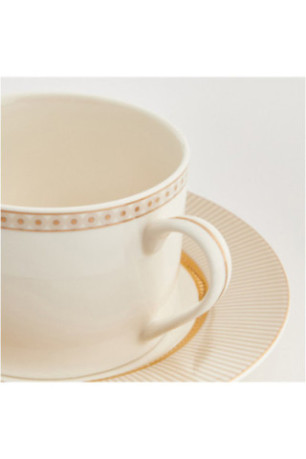 Tasse Avec Sous-Tasse - Galanta - Beige