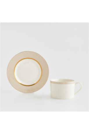 Tasse Avec Sous-Tasse - Galanta - Beige