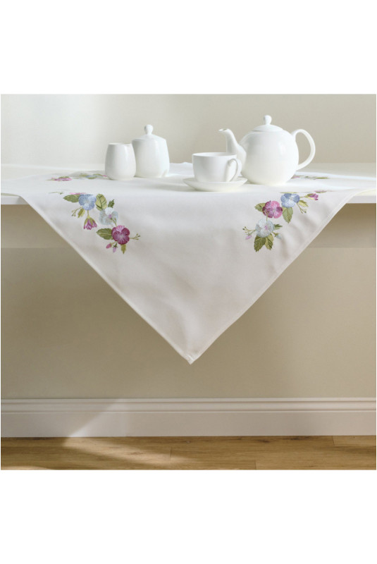 Petite Nappe Brodée - Pansisa - White