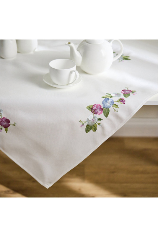 Petite Nappe Brodée - Pansisa - White