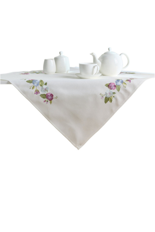 Petite Nappe Brodée - Pansisa - White