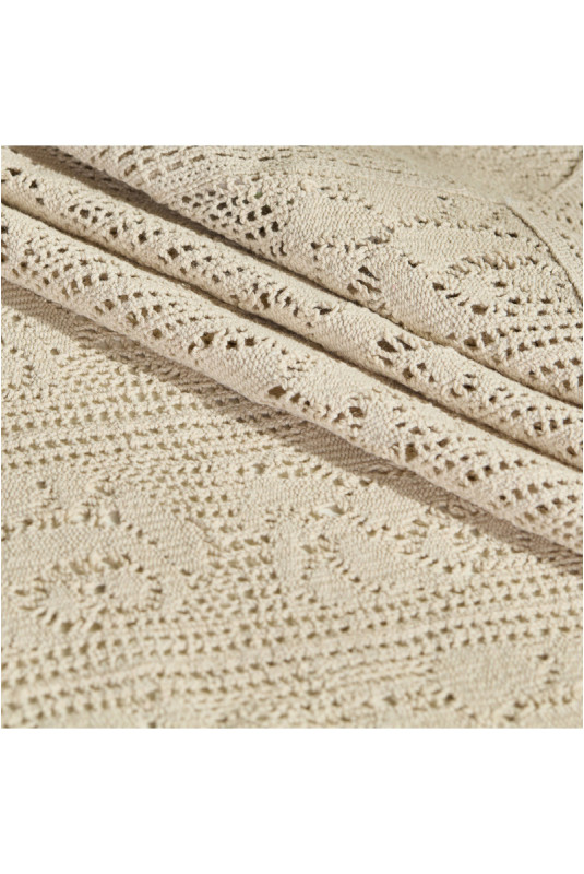 Nappe En Dentelle Pour Petit Format - Folk2 - Beige