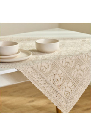 Nappe En Dentelle Pour Petit Format - Folk2 - Beige