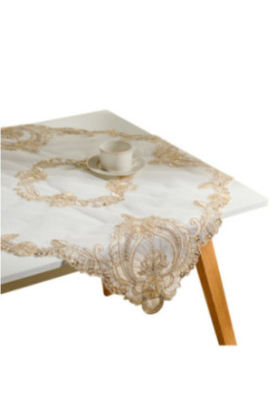 Petite Nappe Brodée - Yulara - Gold