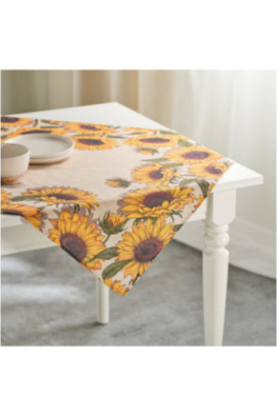 Petite Nappe Imprimée - Sunflorio Serweta Z - Yellow
