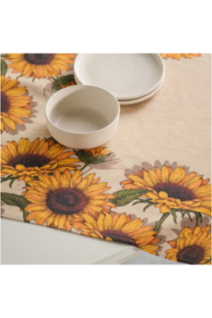 Petite Nappe Imprimée - Sunflorio Serweta Z - Yellow
