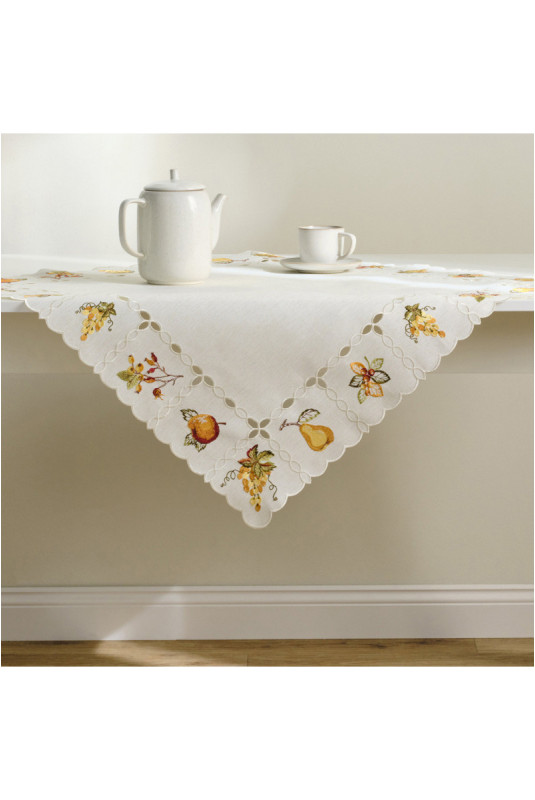 Petite Nappe Brodée - Cidera - White