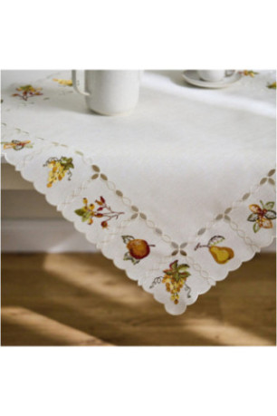 Petite Nappe Brodée - Cidera - White