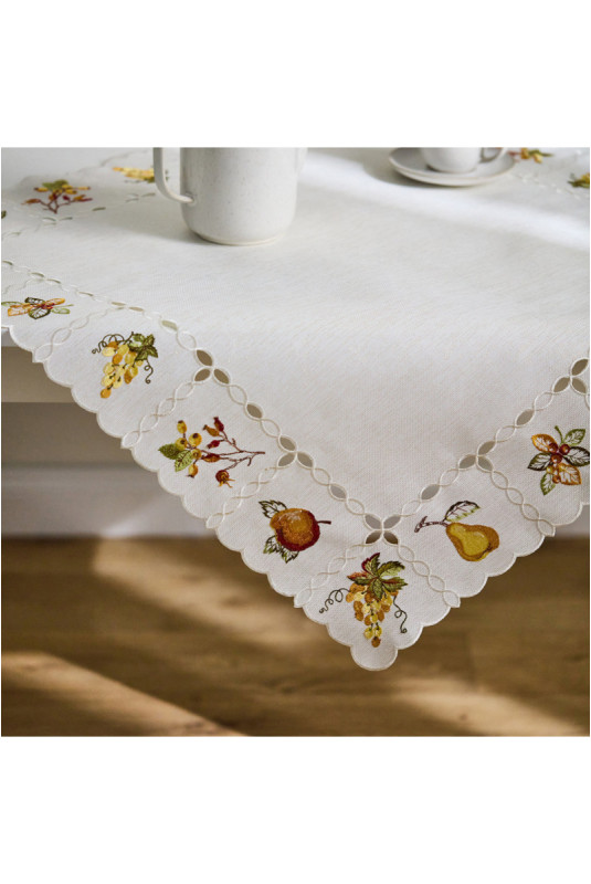 Petite Nappe Brodée - Cidera - White
