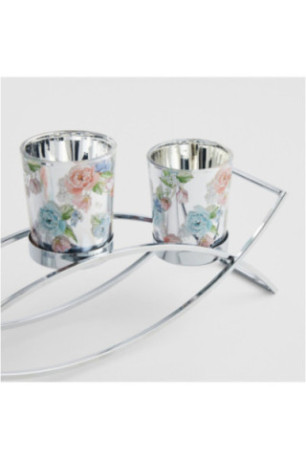 Porte-Bougies Triple - Lucinda - Pink