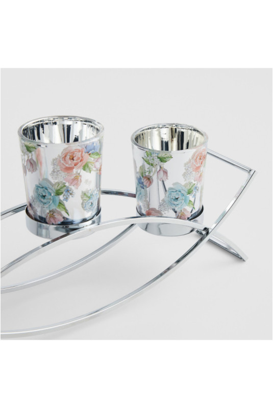 Porte-Bougies Triple - Lucinda - Pink