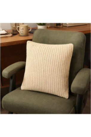 Housse de Coussin Décorative - Cardig - Beige