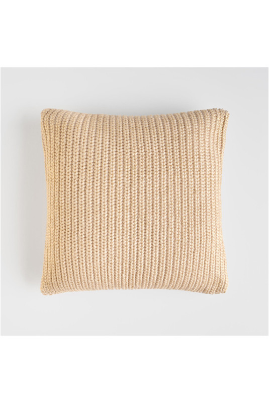 Housse de Coussin Décorative - Cardig - Beige