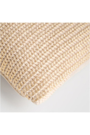 Housse de Coussin Décorative - Cardig - Beige