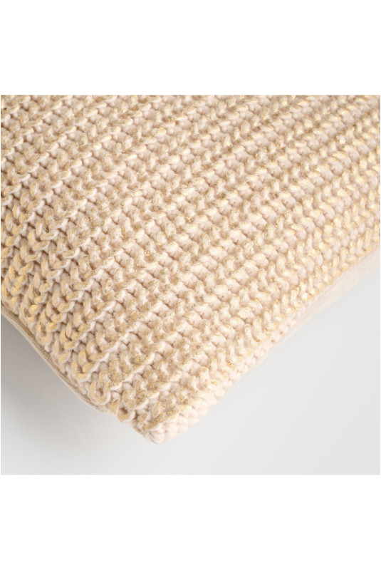 Housse de Coussin Décorative - Cardig - Beige