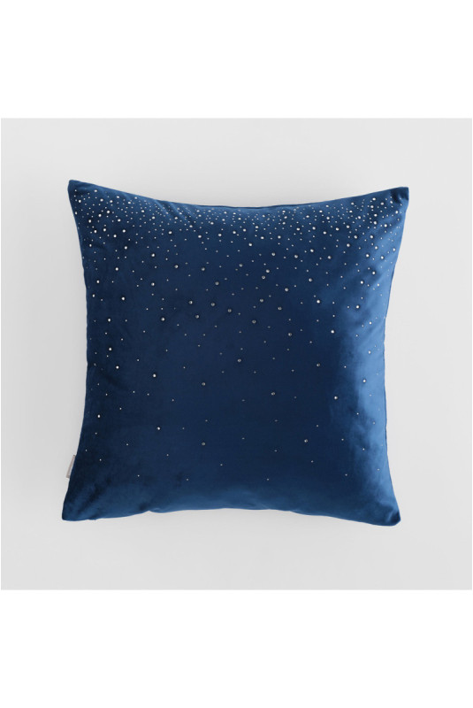 Housse de Coussin En Velours - Neve - Dark Blue