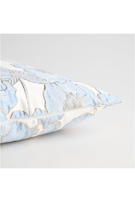 Housse de Coussin Jacquard - Makowka - Light Blue