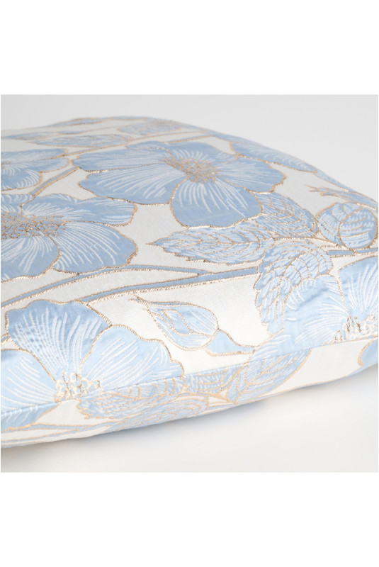Housse de Coussin Jacquard - Makowka - Light Blue