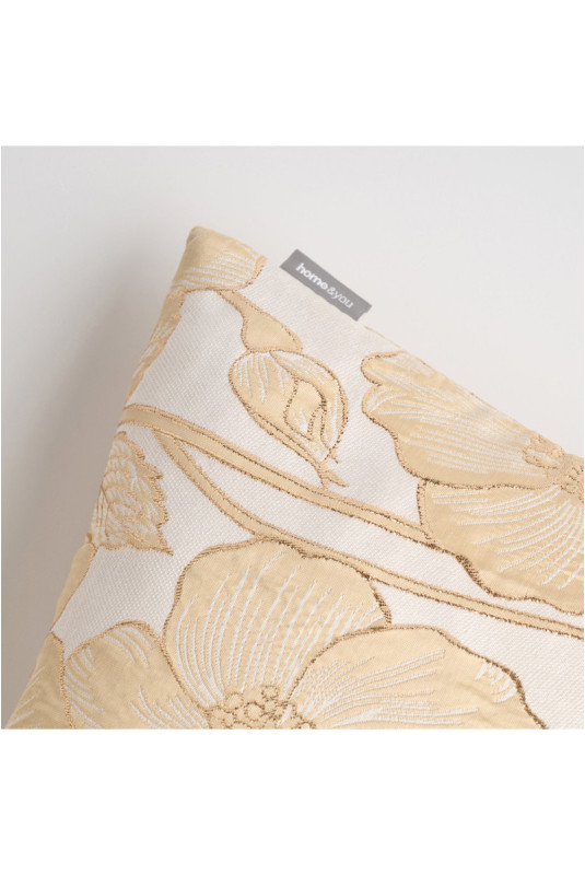 Housse de Coussin Jacquard - Makowka - Light Beige