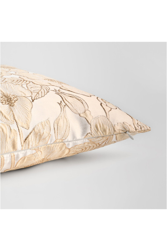 Housse de Coussin Jacquard - Makowka - Light Beige