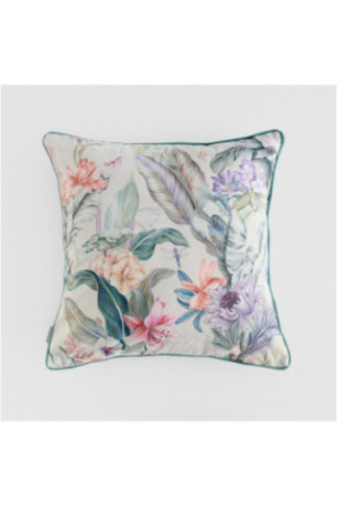 Housse de Coussin Imprimée - Lushia - Light Turquoise