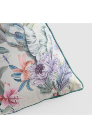 Housse de Coussin Imprimée - Lushia - Light Turquoise