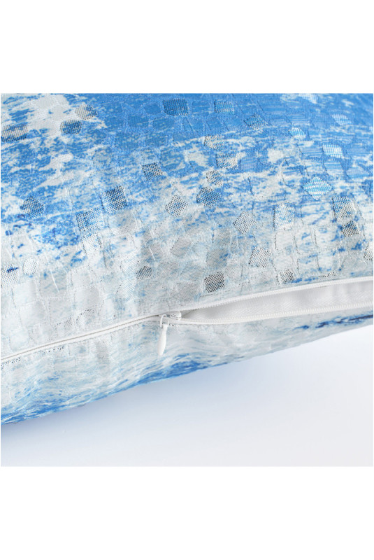 Housse de Coussin Jacquard - Skyara - Blue
