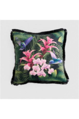 Housse de Coussin Imprimée - Tripini - Black