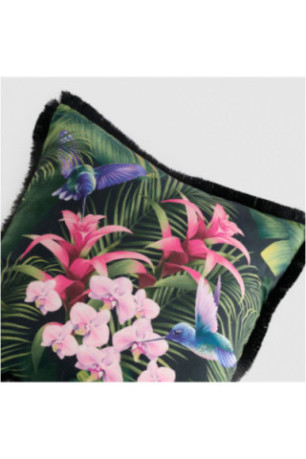 Housse de Coussin Imprimée - Tripini - Black