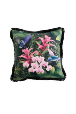 Housse de Coussin Imprimée - Tripini - Black