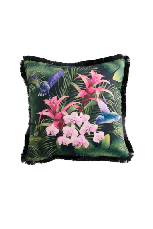 Housse de Coussin Imprimée - Tripini - Black