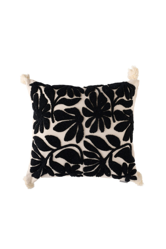 Housse de Coussin Brodée - Elvoria - Light Beige
