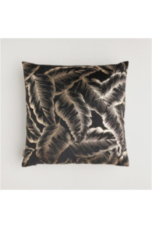 Housse de Coussin Imprimée - Foglare - Black