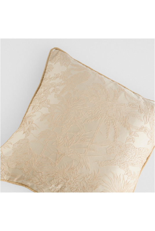 Housse de Coussin Jacquard - Santana - Beige