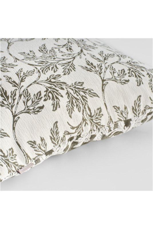 Housse de Coussin Jacquard - Olivine - Dark Green