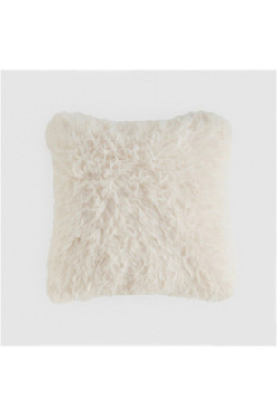 Housse de Coussin En Fourrure - Lapura - Ecru