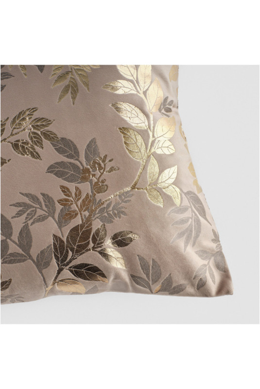 Housse de Coussin Imprimée - Verla - Taupe