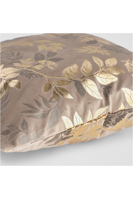 Housse de Coussin Imprimée - Verla - Taupe