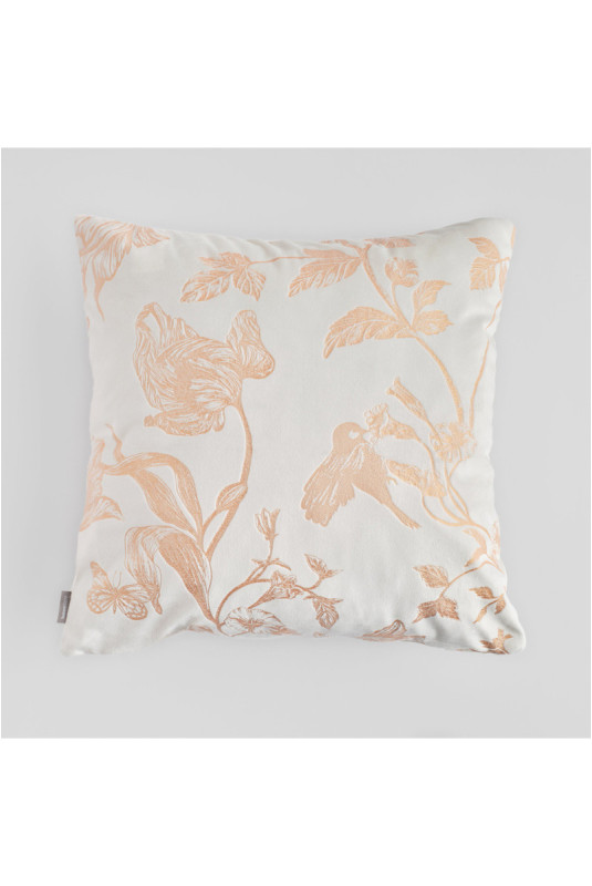 Housse de Coussin Imprimée - Bianca - Ecru