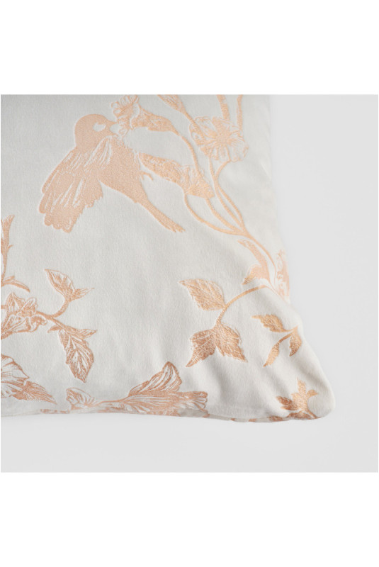 Housse de Coussin Imprimée - Bianca - Ecru