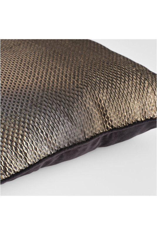 Housse de Coussin Jacquard - Mokaita - Gold