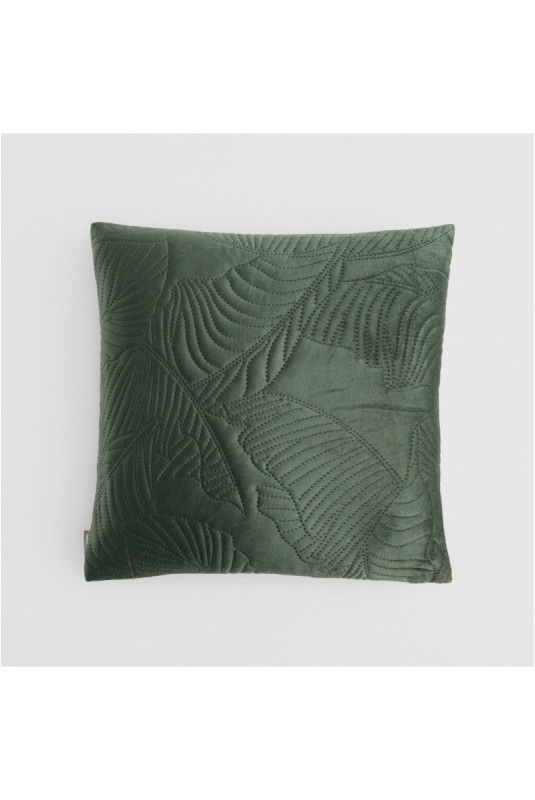 Housse de Coussin Brodée - Nounis - Bottle Green