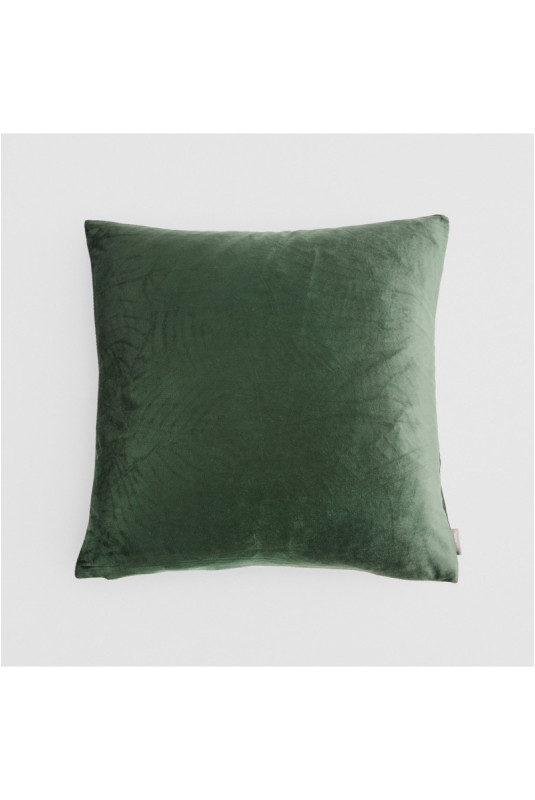 Housse de Coussin Brodée - Nounis - Bottle Green