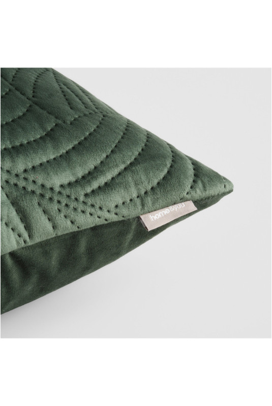 Housse de Coussin Brodée - Nounis - Bottle Green