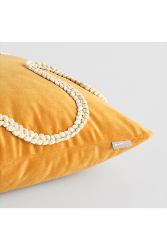 Housse de Coussin En Velours - Maeva - Mustard
