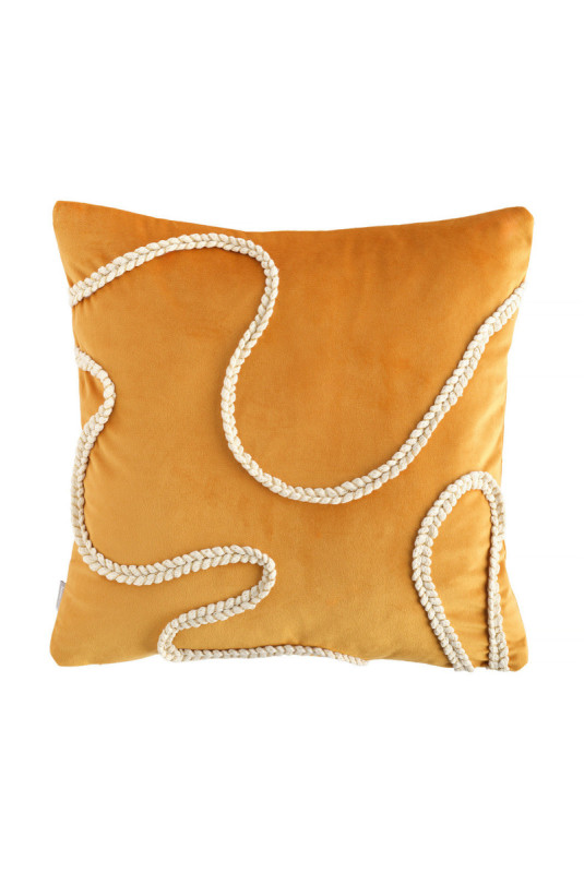 Housse de Coussin En Velours - Maeva - Mustard