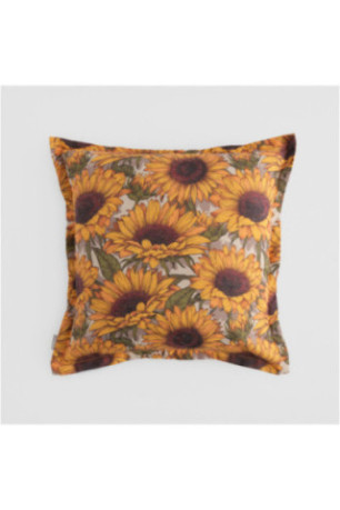 Housse de Coussin Imprimée - Sunflorio - Yellow