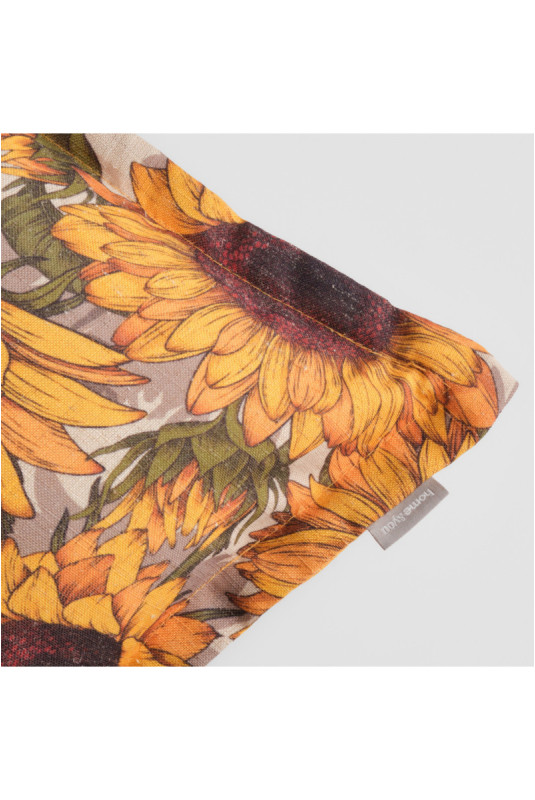 Housse de Coussin Imprimée - Sunflorio - Yellow